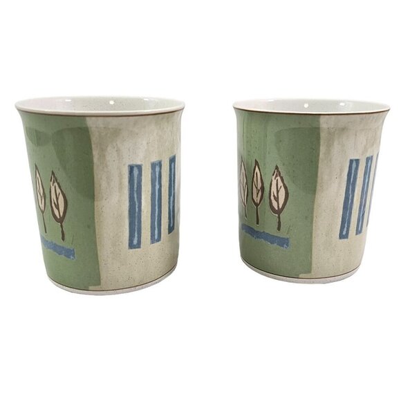 Mikasa Casual Classics Country Quilt HG284 14 Oz Porcelain Mug Cup – Set of 2 - Picture 4 of 16